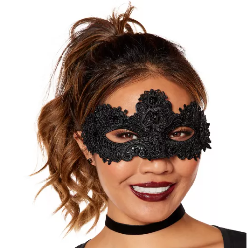 Fallen Angel Lace Eye Half Mask – PULP Tahiti